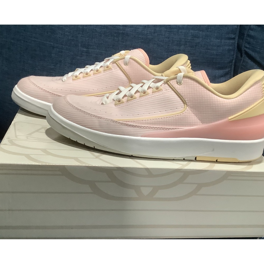 Nike Air Jordan 2 Retro Low Mens Basketball Shoes Pink DX6930-600 Size 12